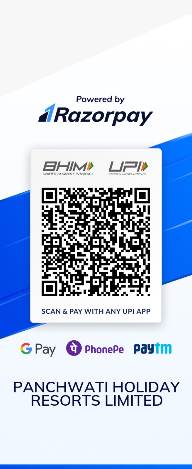 Razorpay payment QR code